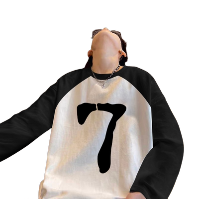 【纯棉面料】青少年撞色拼接长袖