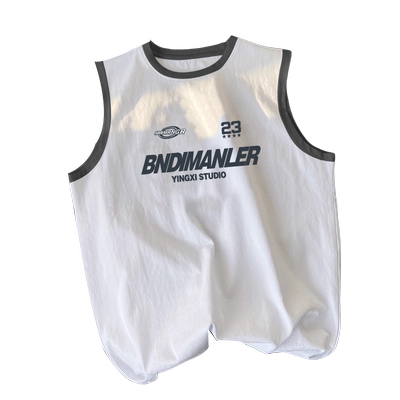 颖膝纯棉背心男款夏季2024新款