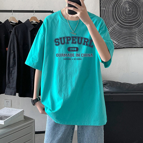 【纯棉面料】青少年半袖上衣潮