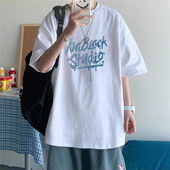 ins潮牌高街上衣服宽松百搭纯棉半袖 短袖 美式 夏季 潮流重磅t恤 男款