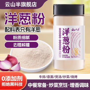 云山半纯洋葱粉瓶装 香辛料牛排去腥调味腌料鱿鱼烤肉烘焙家用商用