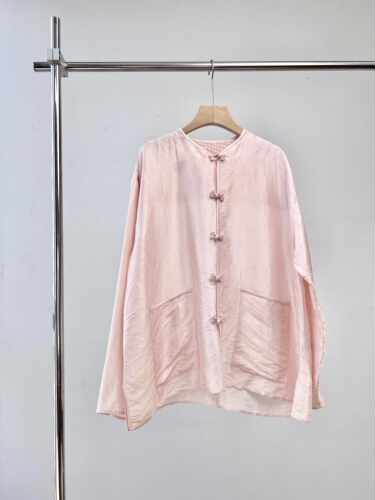 桑蚕丝衬衫篙级有品长袖新中式