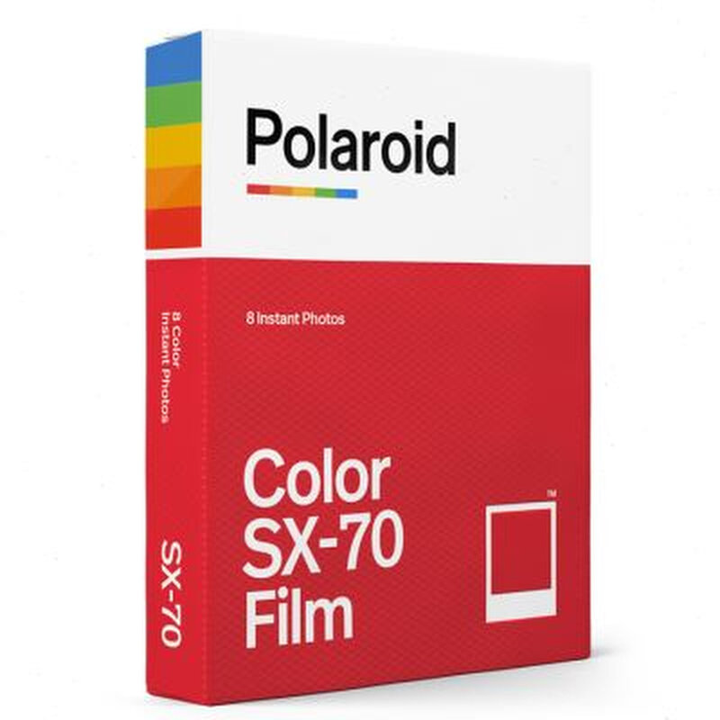 polaroid 宝丽来sx70相纸 经典拍立得白边彩色 8张 22年02月现货
