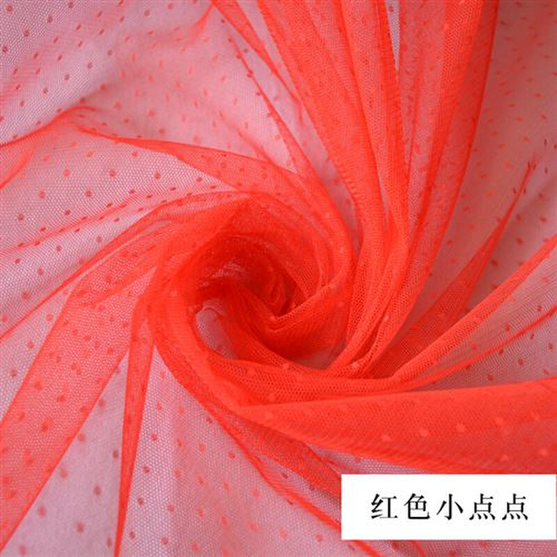 白色手丝网纱餐料窗帘纱帘婚庆拍照背景布桌衣U裙蕾工服装面料