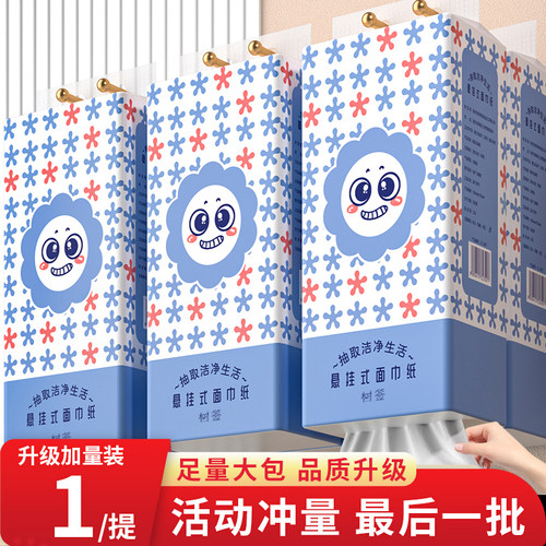【抖音同款】悬挂式实惠装超值整箱批家用可湿水厕所一次性抹布