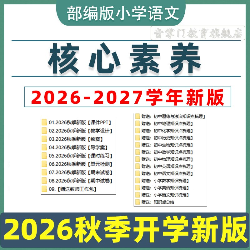2026核心素养新课标教案部编版小学语文一二三四五六年级课件PPT