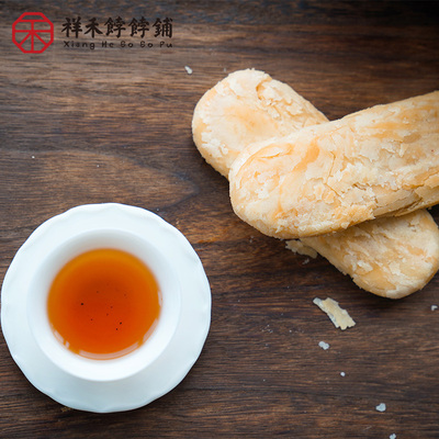 【主播推荐】祥禾饽饽铺 葱油咸香芝麻一字酥 传统牛舌饼小吃