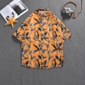 短袖 花衬衫 海南岛服沙滩服男三亚夏威风泰国旅游情侣休闲宽松外套