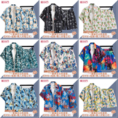 套装 男夏季 度假休闲潮流百搭短袖 夏威夷风衬衫 短裤 海边沙滩花衬衣