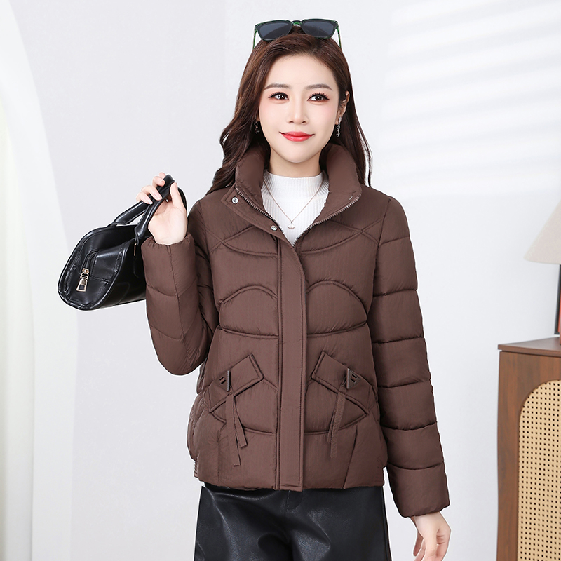 羽绒棉衣女短款2025新款冬季大码中年妈妈棉袄加厚洋气外套棉服
