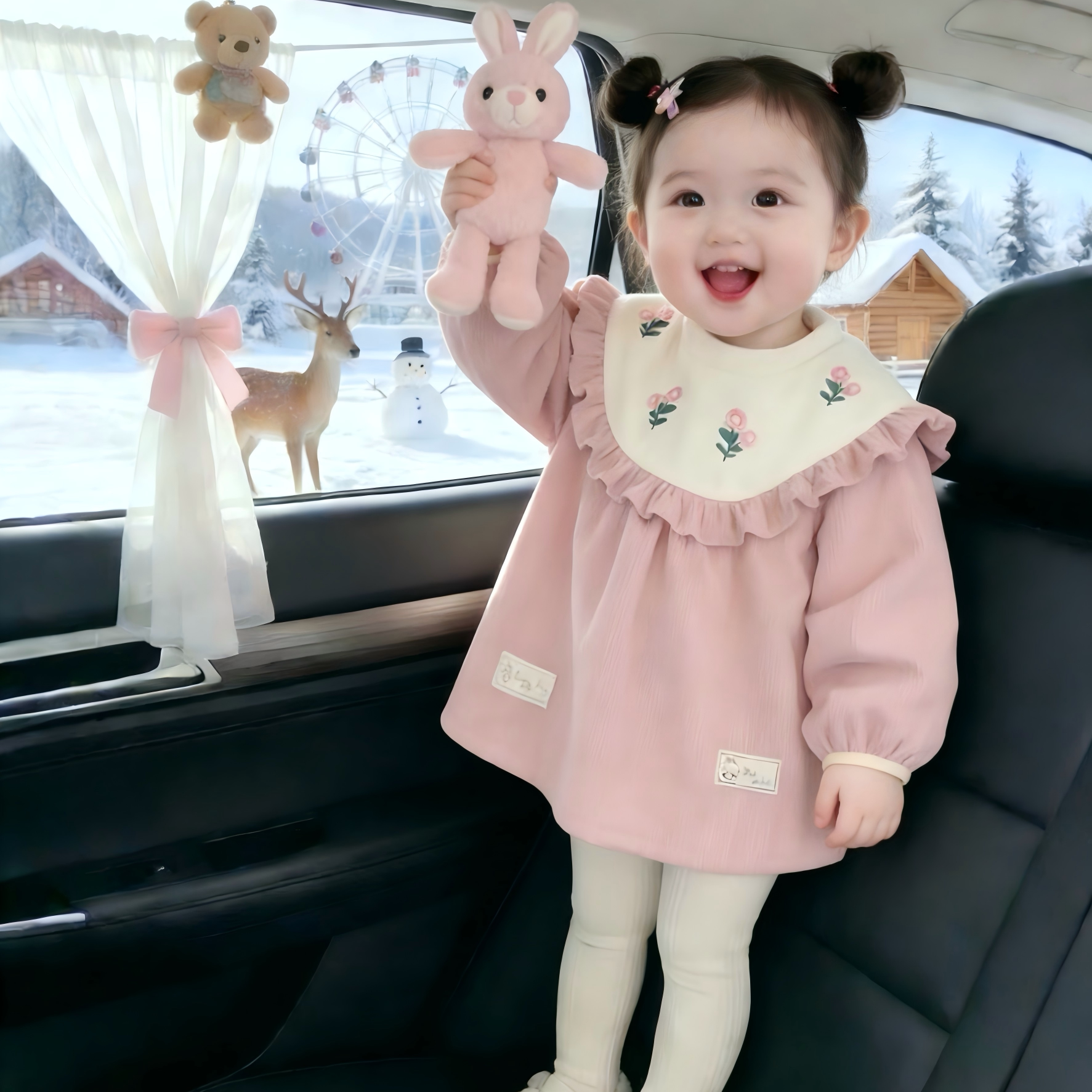 罩衣2026新款防水外穿加厚灯芯绒冬春长袖围裙女儿童护衣围兜洋气,童装/婴儿装/亲子装,反穿衣/罩衣,淘宝优惠券,粉丝福利购,淘宝优惠卷