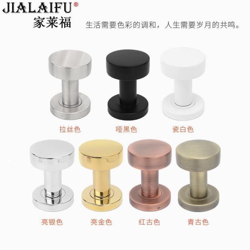 304不锈钢隐形门把手手柄免打孔木门明装房门锁暗门拉手圆形单面