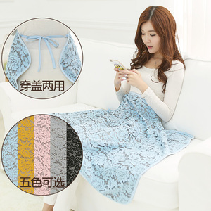 正品韵呵防辐射服孕妇装正品孕妇防辐射毯子春夏防辐射盖毯蕾丝银