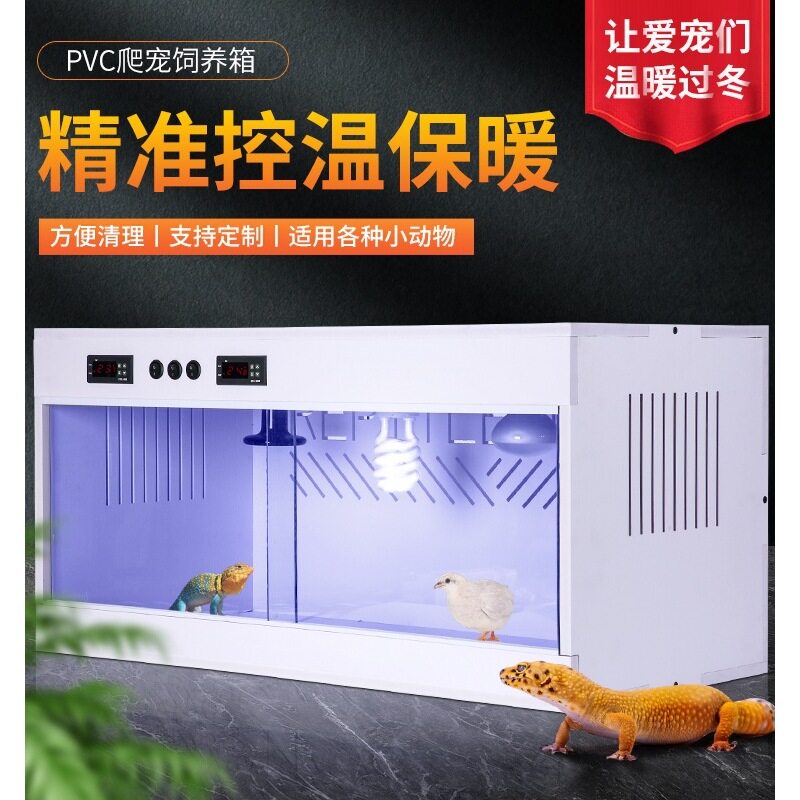 PVC爬宠鬃狮蜥芦丁鸡饲养箱保温