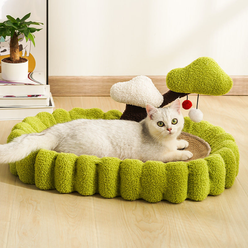 猫抓盆摇钱树全剑麻垫款猫咪猫抓