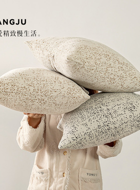 沙发抱枕含芯提花绒法式轻奢高级感沙发专用靠枕可拆洗方靠垫靠枕