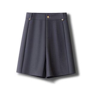 穿垂坠感西装 高腰显瘦A字五分裤 短裤 直筒阔腿裤 女2026新款 春季