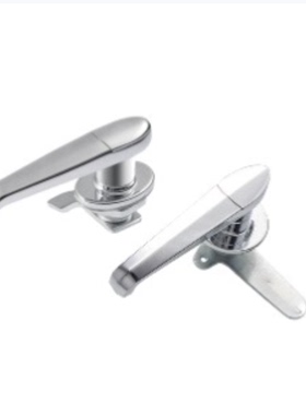 替怡合达XAR11防尘把手锁 L型把手单点式工业机柜门锁 箱体执手锁