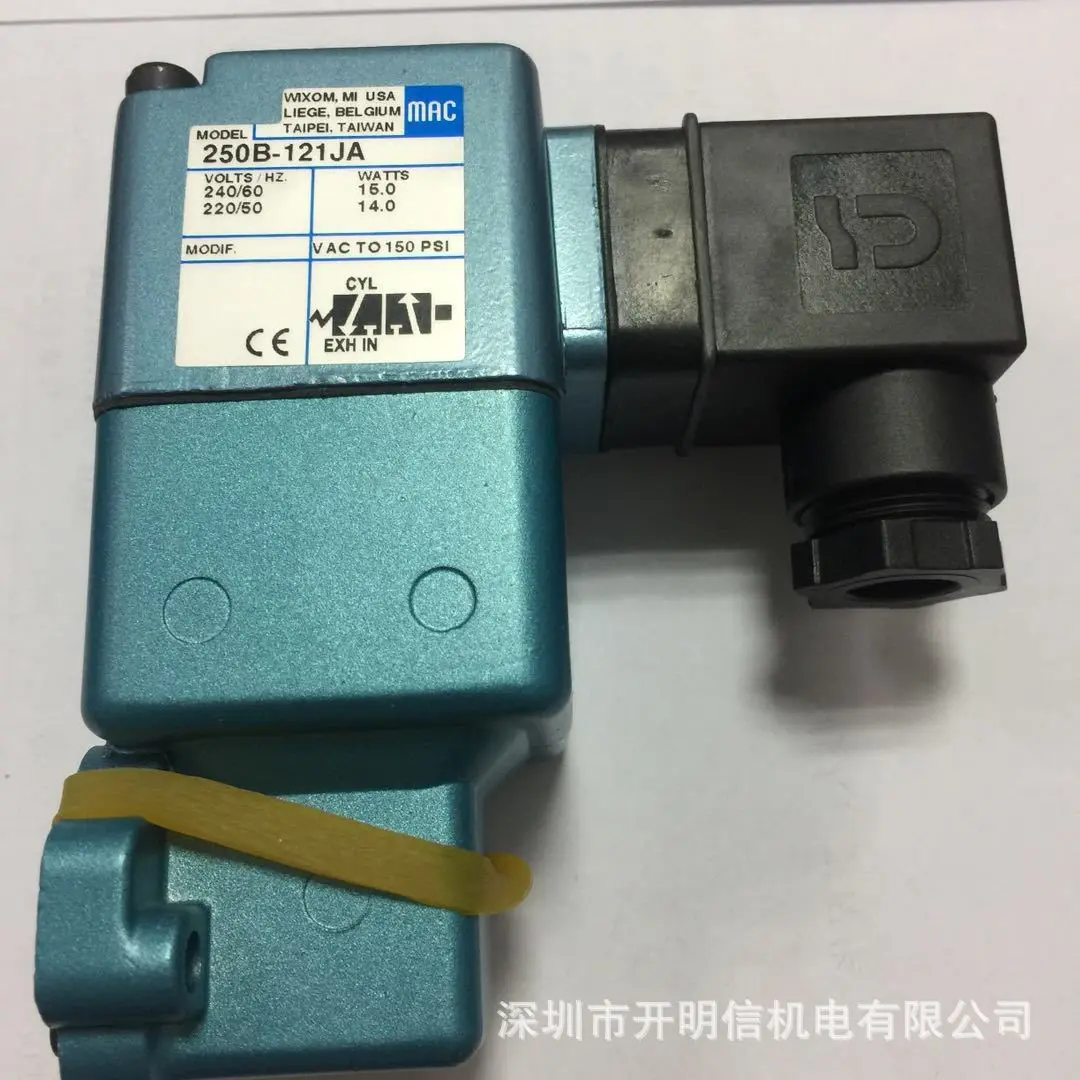 美国MAC电磁阀250B-121JA先导阀