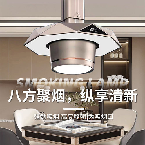 双层麻将灯棋牌室吸烟空气净化器