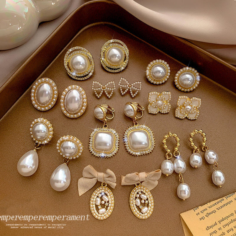 高级感气质仿珍珠耳夹无耳洞女2025新款耳环洋气名媛耳钉百搭耳饰,饰品/流行首饰/时尚饰品新,耳环,淘宝优惠券,粉丝福利购,淘宝优惠卷