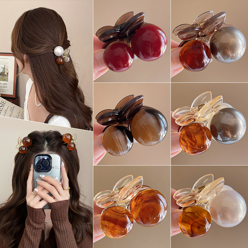 可爱樱桃发夹女2025新款高级感