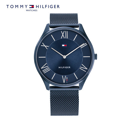 TOMMY HILFIGER  男士编织表带石英机芯欧美腕表