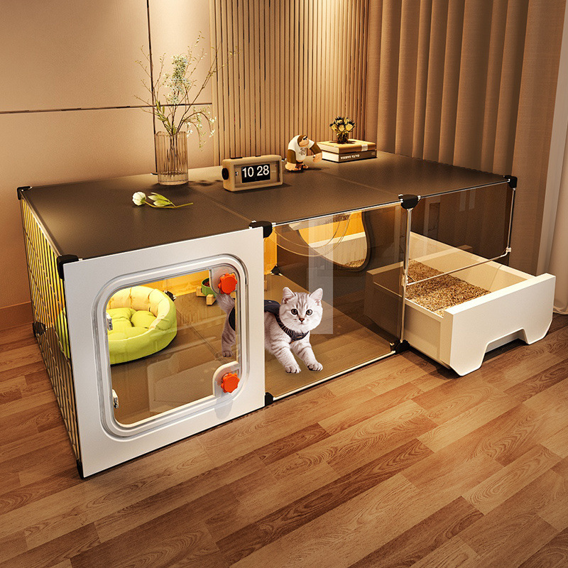 猫笼子家用室内猫窝猫厕所一体小户型不占地方一室一厅一卫猫别墅