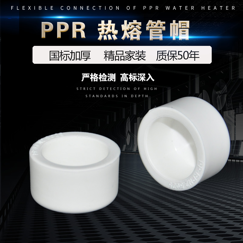 PPR管件 堵头 4分 6分 1寸-2寸 管帽 焊帽 加厚水管配件