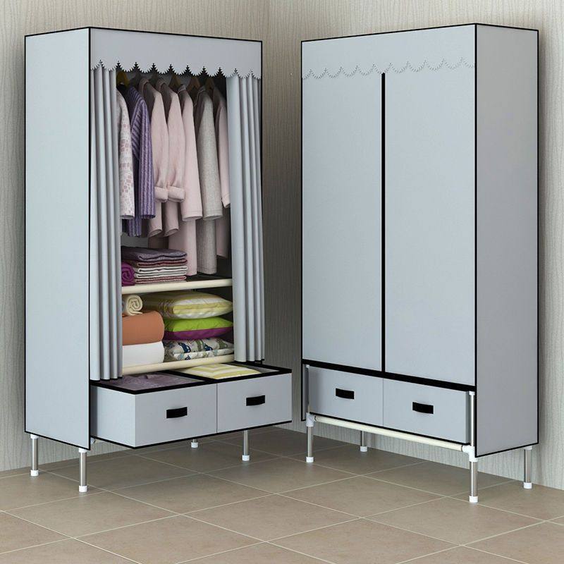 简易衣柜现代简约单人布出租房用宿舍收纳柜子家用卧室挂,住宅家具,简易衣柜,淘宝优惠券,粉丝福利购,淘宝优惠卷