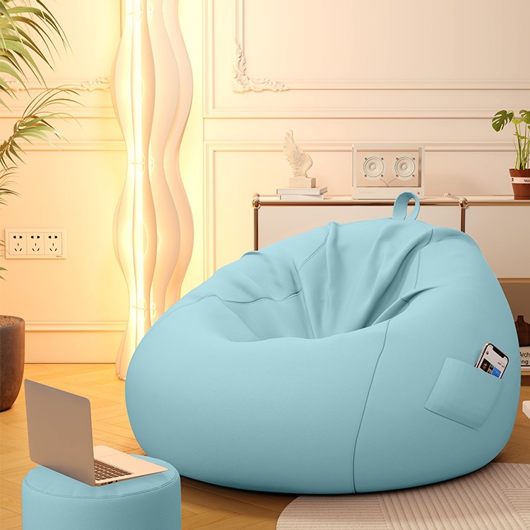 懒人沙发豆袋卧室单人小沙发可躺可睡窝窝椅小户型阳台休闲榻榻J*