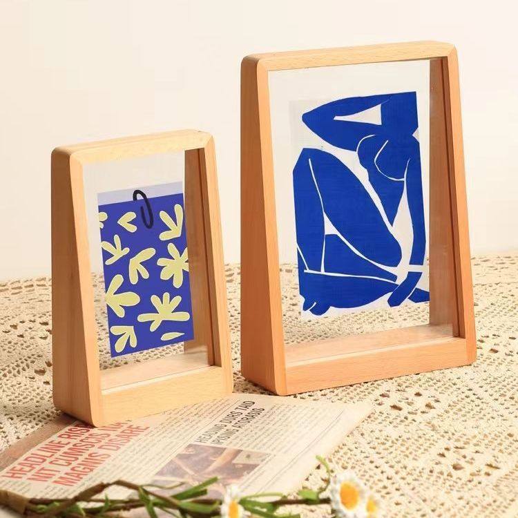 简约实木T形榉木摆台桌面北欧风6寸78高级轻奢相框ins艺术,家居饰品,相框/画框,淘宝优惠券,粉丝福利购,淘宝优惠卷