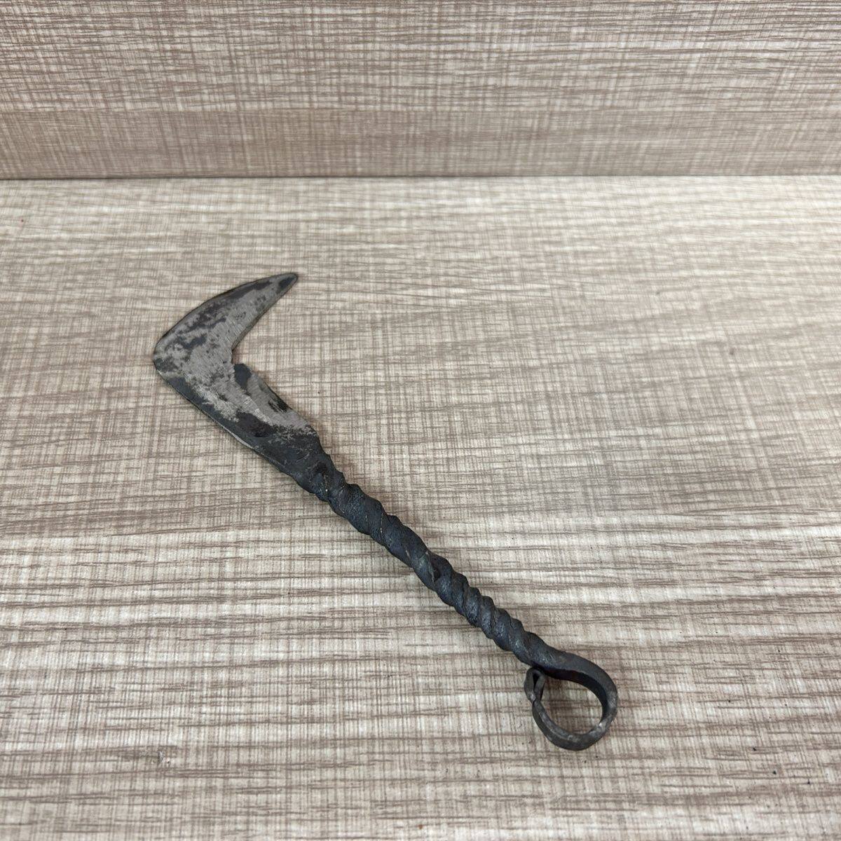 老式核桃刀纯手工铁打吃青皮 专用去皮开壳工具儿时记忆