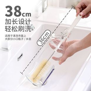 小瓶口小口径细口瓶窄口酒瓶无死角长柄刷硬毛玻璃瓶清洁瓶刷