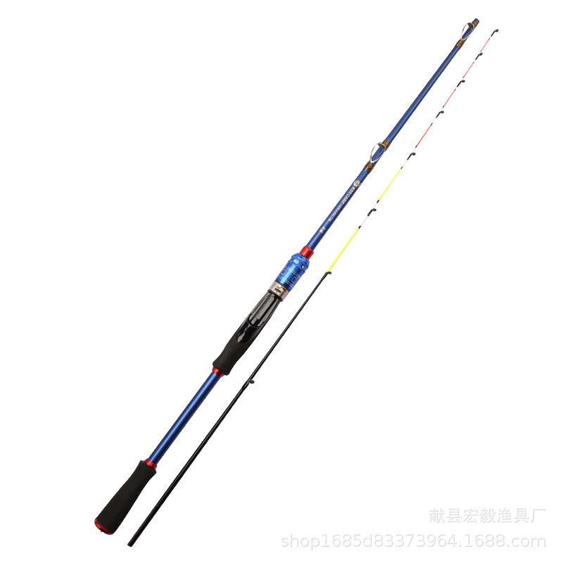 ?岸筏竿 远投岸抛海伐竿软尾桥阀竿2.1米船筏桥钓竿实心灵敏竿稍