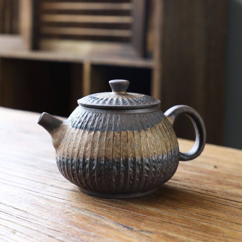 宏尚日式粗陶泡茶壶窑变功夫茶具西施壶大容量复古茶具鎏金器精品,餐饮具,茶壶,淘宝优惠券,粉丝福利购,淘宝优惠卷