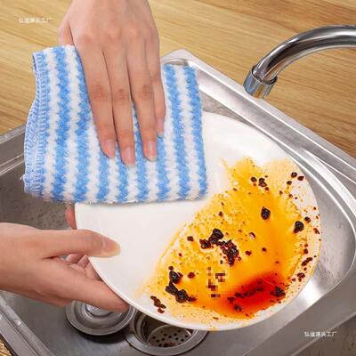 不沾油抹布吸水洗碗布厨房专用不易毛毛巾加厚擦桌子懒人百洁布
