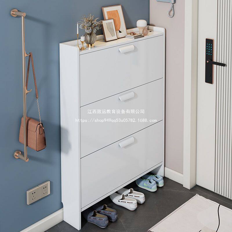 翻斗鞋柜家用门口大容量玄关柜一体入户门简易收纳省空间鞋架组装