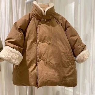 棉衣韩国童装男女童加厚棉服宝宝加绒外套保暖儿童中长款棉袄