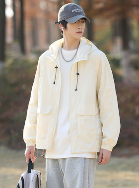 夏季情侣连帽防晒衣超薄透气防紫外线皮肤衣户外钓鱼防晒服外套