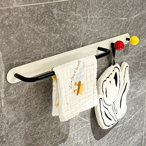 杜琥多巴胺免打孔毛巾置物架