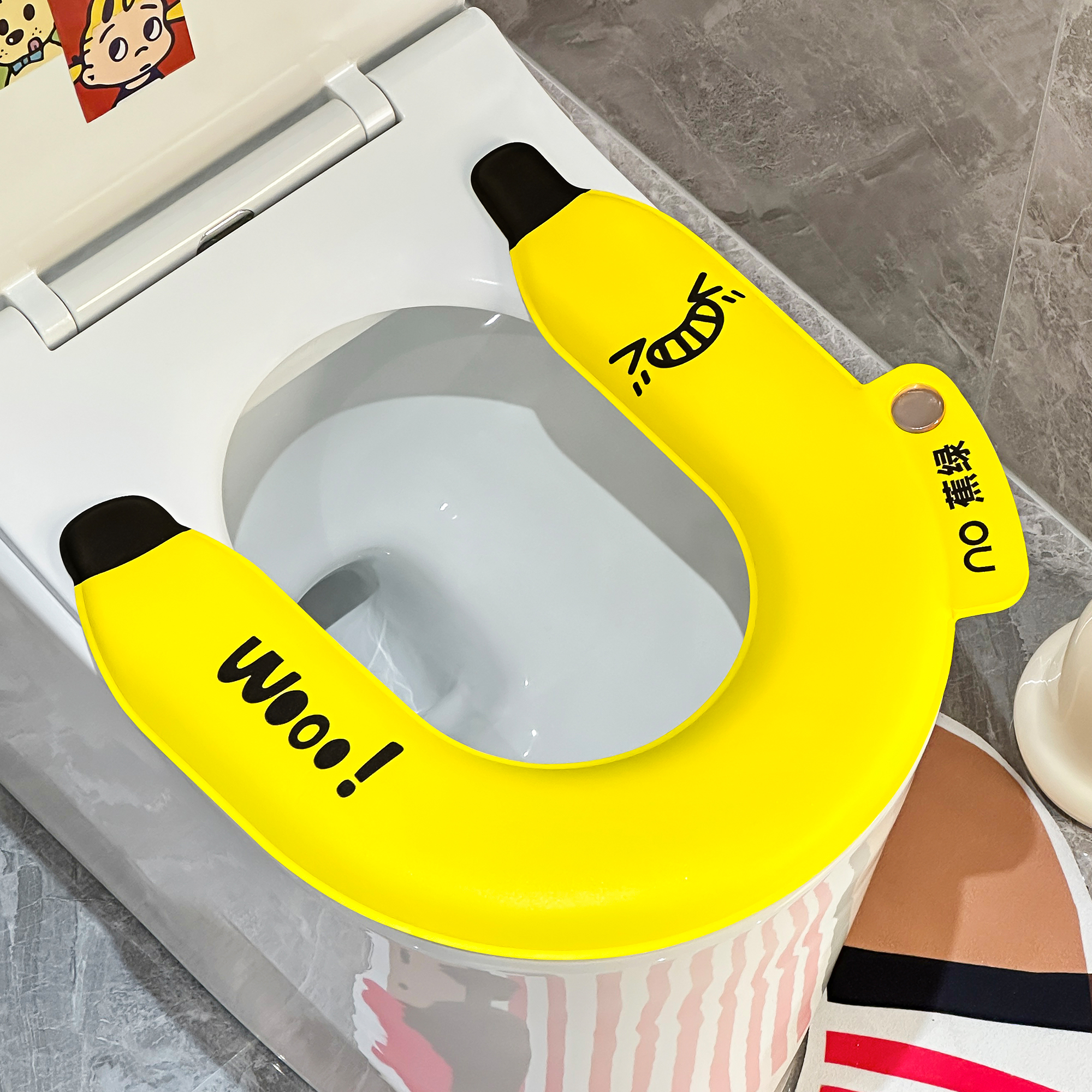 杜琥香蕉防水马桶坐垫带香薰