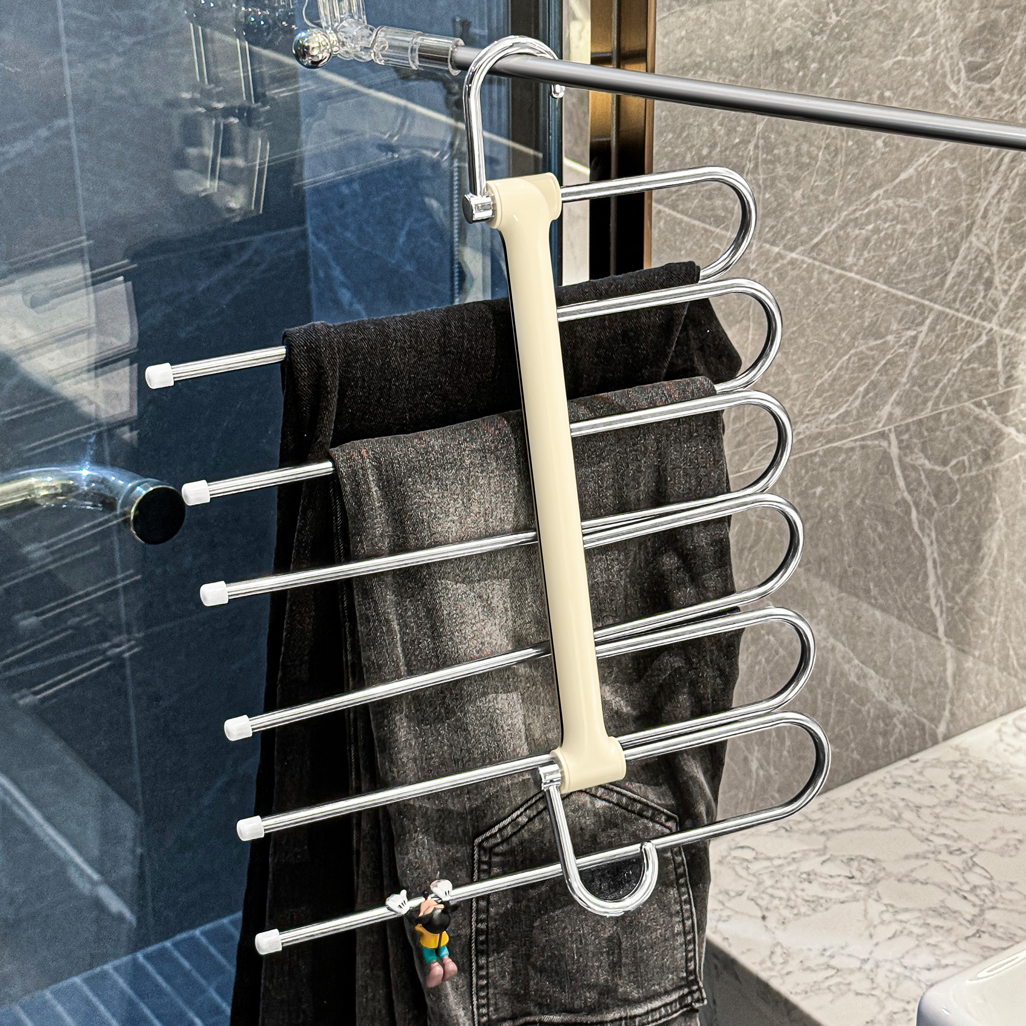 杜琥可折叠多层裤架多功能衣架