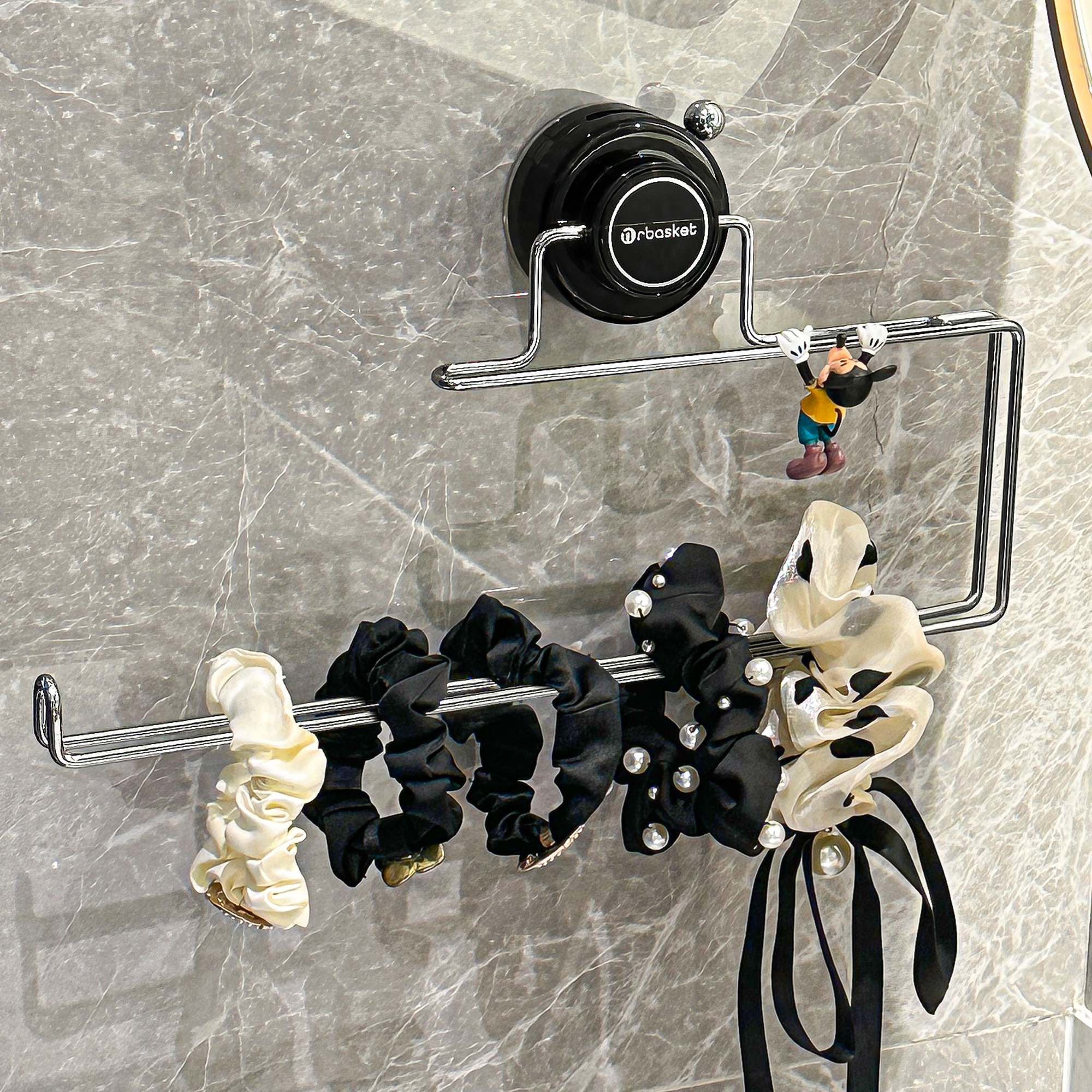 杜琥壁挂吸盘发圈首饰收纳架