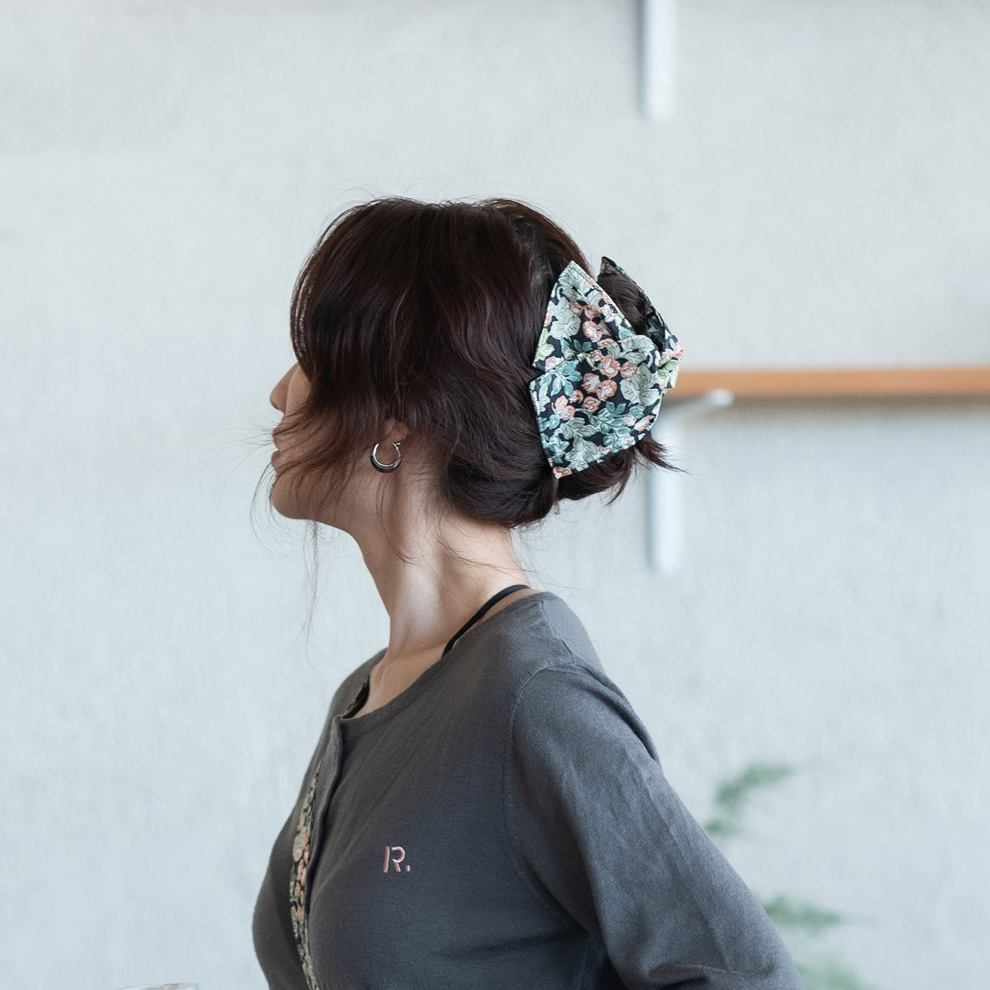 英国皇室同品布艺印花贝壳鲨鱼夹