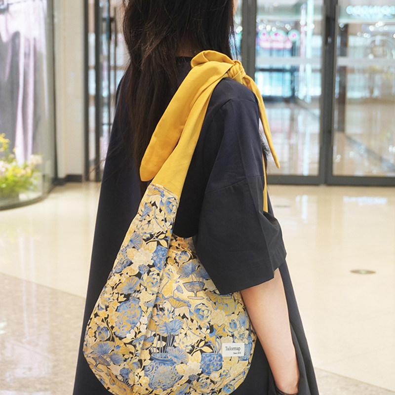 liberty蝴蝶结肩带气球包单肩包包女式2025新款布袋子妈妈包遛弯