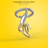 比利时metalmorphose香蕉合金钥匙扣挂件高端创意生日礼物精致
