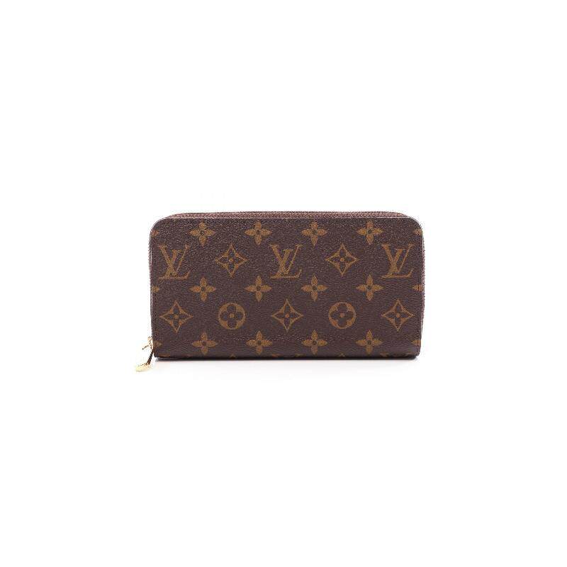 中古LV路易威登女A级95新Zippy Wallet牛皮长钱包棕色