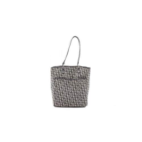 中古奢侈品Dior迪奥女包B级9新ToteBag托特包帆布托特包黑色
