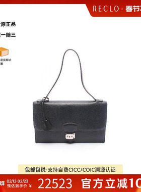 中古Hermes爱马仕女包A级95新Shoulder bag肩包牛皮单肩包黑色